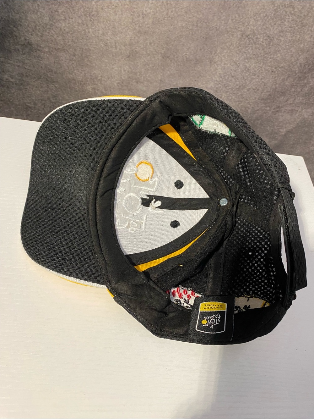 Tour de France Cycling Hat Cap Black Yellow Embroidered 4 Jerseys Strapback - Picture 5 of 6